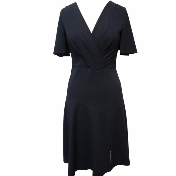 Sandra Darren Flutter Sleeve Scuba Dress {NWT) - Picture 1 of 4